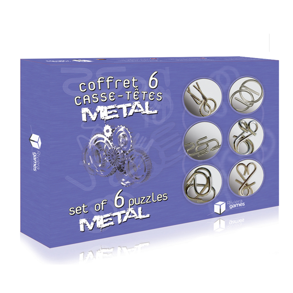 Coffret 20 Casse-têtes en Métal